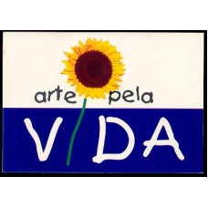 BP0204-BILHETE POSTAL ARTE PELA VIDA - 1998