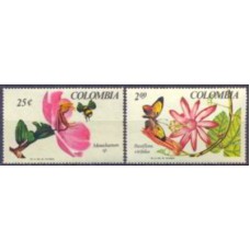 COL0628N-SÉRIE 1ª EXPOSIÇÃO NACIONAL DE ORQUÍDEAS - COLÔMBIA - 1967 - N