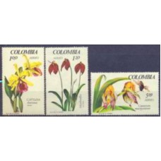 COLA0470N-SÉRIE AÉREA 1ª EXPOSIÇÃO NACIONAL DE ORQUÍDEAS - COLÔMBIA - 1967 - N