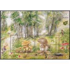 ESLB0003M-BLOCO CONSERVAÇÃO DA NATUREZA - COGUMELOS - ESLOVÊNIA - 1996 - MINT