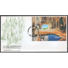 FD0676.01-FDC BLOCO CAVERNAS BRASILEIRAS - PATRIMÔNIO NACIONAL - 1996 - CBC BRASÍLIA
