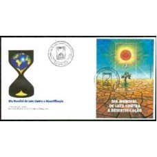 FD0678.01-FDC BLOCO DIA MUNDIAL DA LUTA CONTRA A DESERTIFICAÇÃO - 1996 - CBC BRASÍLIA