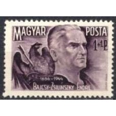 HUN0676N-SELO ANIVERSÁRIO DA MORTE DE ENDRE BAJCSY ZSILINSKY - HUNGRIA - 1945 - N