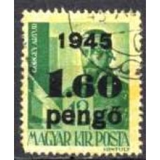 HUN0701U-SELO ARTUR GORGEY, 1,60P SOBRE 12FI - HUNGRIA - 1945 - U