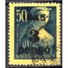 HUN0705U-SELO DOROTTYA KANIZSAI, 3P SOBRE 50FI - HUNGRIA - 1945 - U