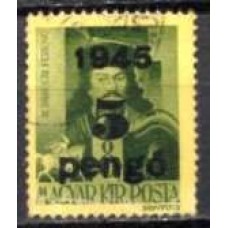 HUN0707U-SELO FERENC II, 5P SOBRE 8FI - HUNGRIA - 1945 - U