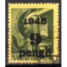 HUN0712U-SELO ARPAD, 9P SOBRE 1FI - HUNGRIA - 1945 - U