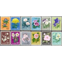 JAP0664N-SÉRIE FLORES - JAPÃO - 1961 - N JAP0664N-SÉRIE FLORES - JAPÃO - 1961 - N