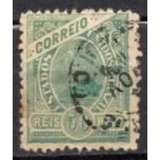 RE0101U.02-SELO MADRUGADA REPUBLICANA - MARGENS GRANDES ENTRE OS SELOS, 50 RÉIS - 1902/05 - U