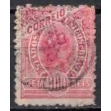 RE0102U.03-SELO MADRUGADA REPUBLICANA - MARGENS GRANDES ENTRE OS SELOS, 100 RÉIS - 1902/05 - U
