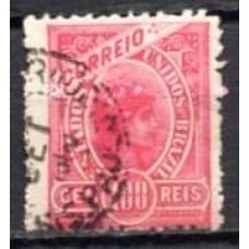 RE0102U.04-SELO MADRUGADA REPUBLICANA - MARGENS GRANDES ENTRE OS SELOS, 100 RÉIS - 1902/05 - U