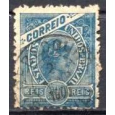 RE0103U.05-SELO MADRUGADA REPUBLICANA - MARGENS GRANDES ENTRE OS SELOS, 200 RÉIS - 1902/05 - U