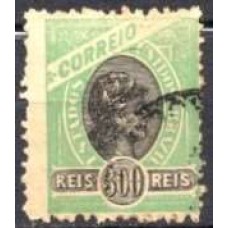 RE0104U.03-SELO MADRUGADA REPUBLICANA - MARGENS GRANDES ENTRE OS SELOS, 300 RÉIS - 1902/05 - U