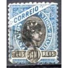 RE0105U.01-SELO MADRUGADA REPUBLICANA - MARGENS GRANDES ENTRE OS SELOS, 500 RÉIS - 1902/05 - U