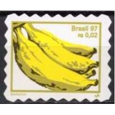 RE0750MB4AA-SELO FRUTAS ONDAS 1MM, BANANA - CORREIO NO VERSO - 1998 - MINT - SEM O PAPEL BASE