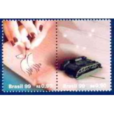 SB2207MS-SE-TENANT UPAEP 99 - EDUCAÇÃO PARA A PAZ - UM NOVO MILÊNIO SEM ARMAS (DO BLOCO) - 1999 - MINT