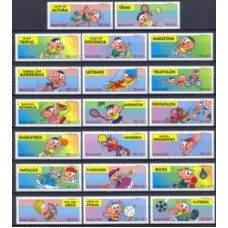 SB2321MS-SÉRIE ESPORTES OLÍMPICOS - TURMA DA MÔNICA II - 2000 - MINT (SELOS DESTACADOS)