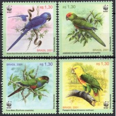 SB2382N-SÉRIE WWF - AVES BRASILEIRAS (DO BLOCO) - 2001 - N
