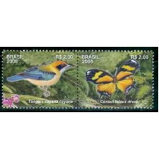 SB2749MS-SE-TENANT SERRA DO JAPI (DO BLOCO) - 2008 - MINT