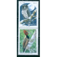 SB2766MS-SE-TENANT MERCOSUL - AVES AUTÓCTONES - 2008 - MINT