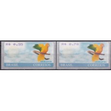 SE0022MS-SÉRIE SELO ETIQUETA ARARAJUBA FACIAIS 0,55/0,70 - 2001 - MINT SE0022MS-SÉRIE SELO ETIQUETA ARARAJUBA FACIAIS 0,55/0,70 - 2001 - MINT