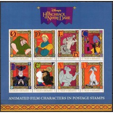 SVI2863MF-MINIFOLHA O CORCUNDA DE NOTRE DAME I - SÃO VICENTE - 1996 - MINT