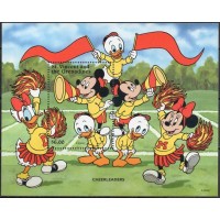 SVIB0324N-BLOCO PERSONAGENS DISNEY NO TRABALHO VI - ESPORTES - SÃO VICENTE - 1996 - N