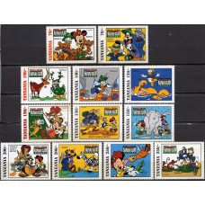 TAN1569M-SÉRIE SAFARI CLUB DE MICKEY NA ÁFRICA - TANZÂNIA - 1994 - MINT