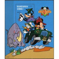 TANB236M-BLOCO SAFARI CLUB DE MICKEY NA ÁFRICA - TANZÂNIA - 1994 - MINT TANB236M-BLOCO SAFARI CLUB DE MICKEY NA ÁFRICA - TANZÂNIA - 1994 - MINT