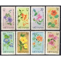 VIE0255N-SÉRIE FLORES DE PLANTAS TREPADEIRAS - VIETNÃ - 1980 - N