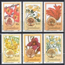 ZIM0342N-SÉRIE FLORA ARBUSTIVA INDÍGENA - ZIMBÁBUE - 1996 - N